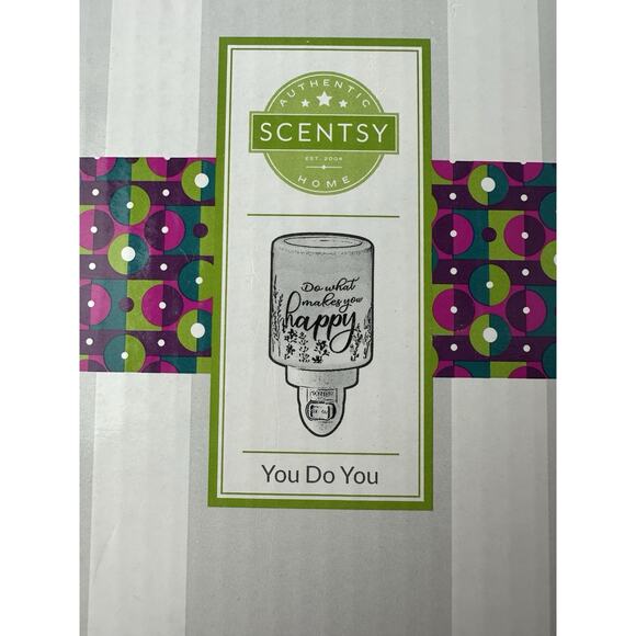 NEW Scentsy “YOU DO YOU” Do What Makes You Happy Mini Wax Warmer *Dented Box* - Picture 1 of 9